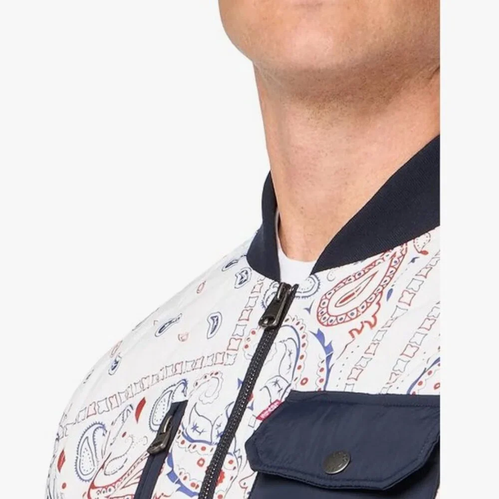 Levi's Bandana Quilted Bomber Jacket M